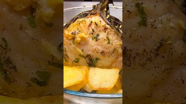 Это запечённая рыба без обжарки. Есть ещё стэйк обжаренн￼ый #cooking