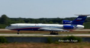 Руление, взлёт Ту-154М-ЛК-1 RF-85655