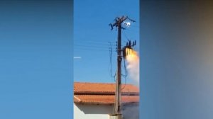 Электрическая дуга и пожар на трансформаторе⚡️