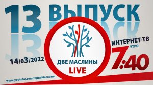 Выпуск #13 | Две маслины live | "История Израиля, Узник гетто, Беседы с Андреем Дударевым, Новости "