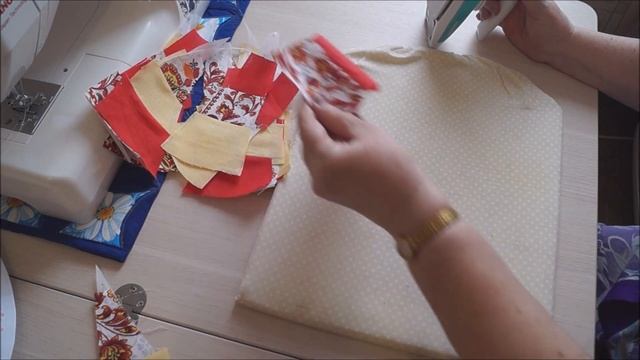 КРУГЛАЯ САЛФЕТКА / ШЬЕМ ИЗ ОСТАТКОВ ТКАНИ