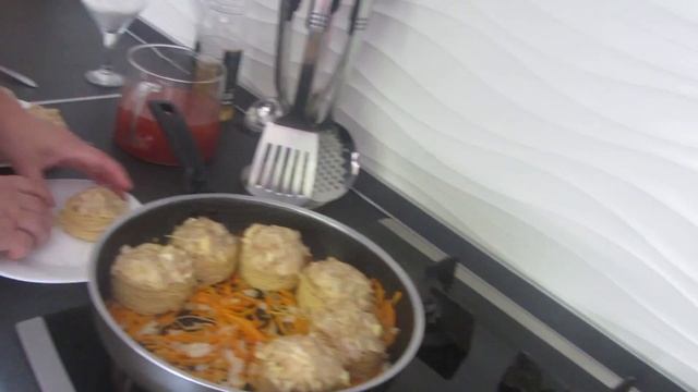 Готовим за 15 минут | Гнёзда из макарон с фаршем | Galina cooking TV смотреть онлайн