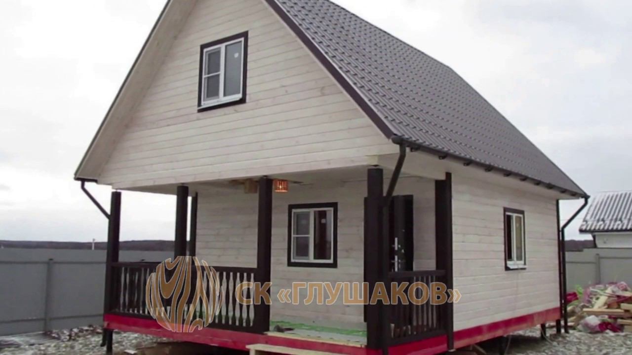 Видео обзор бани из бруса двухэтажной и короткий отзыв в конце