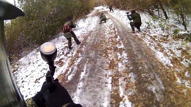 Пейнтбол. Штурм блиндажа. Клуб "Звезда" (Красноярск). 16.10.2016 смотреть онлайн