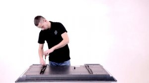 ONKRON стойка для телевизора TS2210 с кронштейном 55"-100", мобильная, чёрная