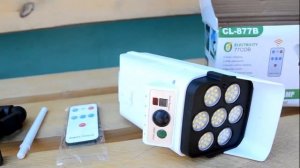 Фонарь на солнечной батарее под вид камеры наблюдения