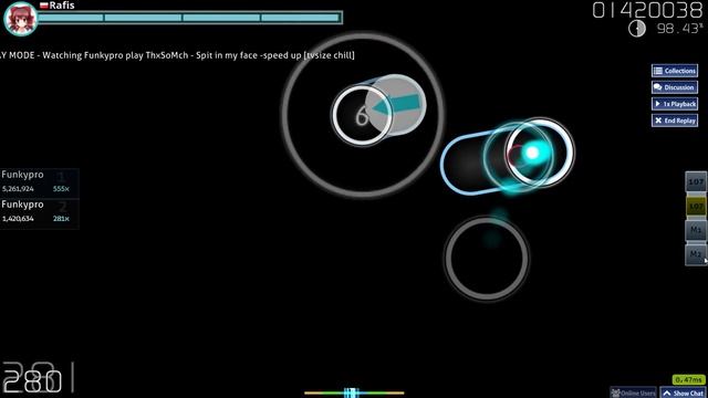 osu! ThxSoMch - Spit in my face смотреть онлайн