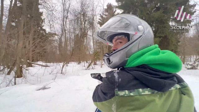 Катание на снегоходах, обучение управлению: Экстремальные развлечения Агентства Экстрима АХАА.