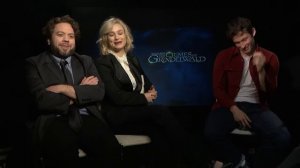 "We're trying to make YUMbledore a thing!': Alison Sudol, Callum Turner and Dan Fogler