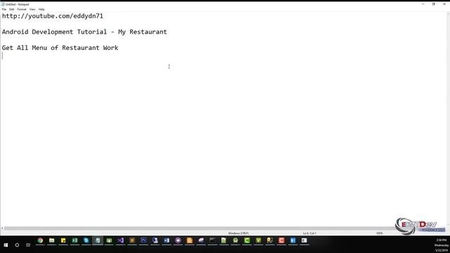 Android Development Tutorial - My Restaurant Part 2a Create REST API Backend With MSSQL