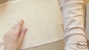 Урок 1. Как расположить выкройку на ткани. Как сшить куклу. Куколка "Спящий Ангел". | Elma-toys