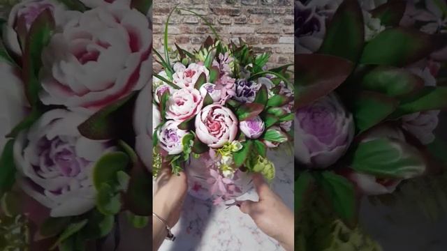 Пионы из мыла. Букет пионов из мыла. #букетизмыла #мыльныйбукет #мыло #мыловарение #цветыизмыла