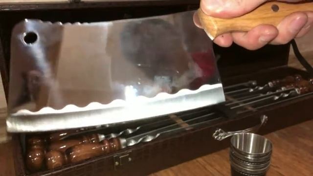 Походный набор для шашлыка. Дорожный набор для пикника Мобильный набор для жарки мяса из Дагестана смотреть онлайн