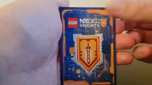 Lego Nexo Knights trading card game pack opening