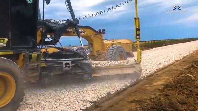 Запуск MOBA 3D-Matic на автогрейдере John Deere.