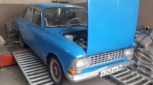 Замер мощности на стенде Москвич 408 ИЭ с УЗАМ 2.0