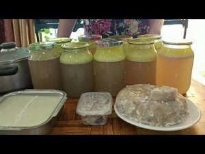 Приготовление и закатка в банки бульона из говяжьих костей.