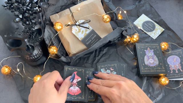 Обзор авторской колоды ленорманд🦉2022 🥰 Nocturnal Carden Lenormand