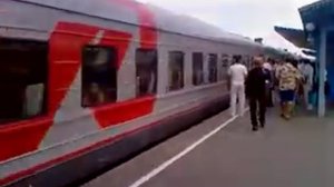 Прибытие поезда в Анапу
