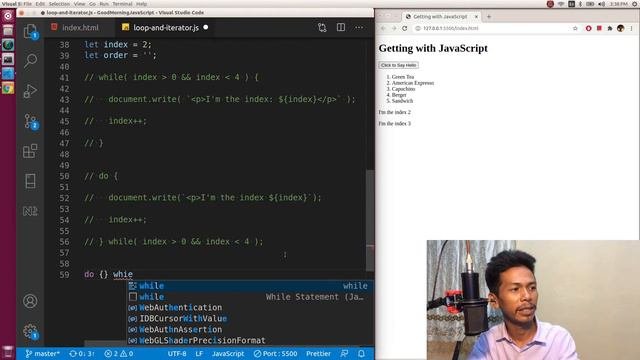 Good Morning JavaScript - Loop and Iterator in JavaScript Programming (In Khmer)