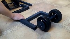 Тележка подкатная без домкрата с  полиуретановыми колесами. Смотри другие видео на канале 926066244