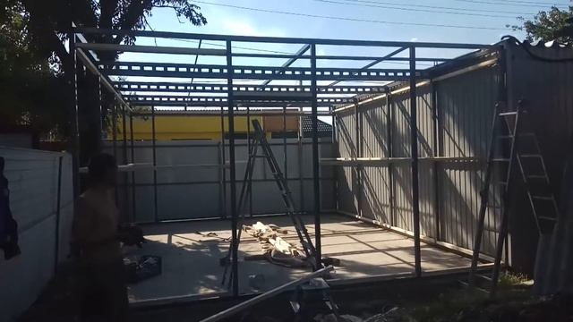 Магазин/Офис НА МЕТАЛЛОКАРКАСЕ - строительство своими руками шаг за шагом. Монтаж в Краснодаре