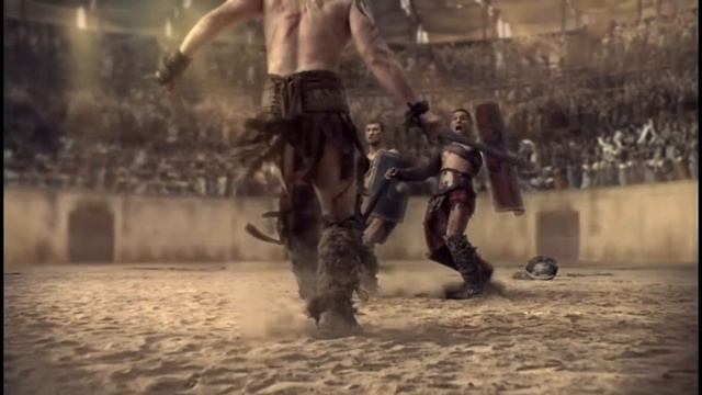 Бой Спартака и Крикса с монстром Феоклом смотреть онлайн