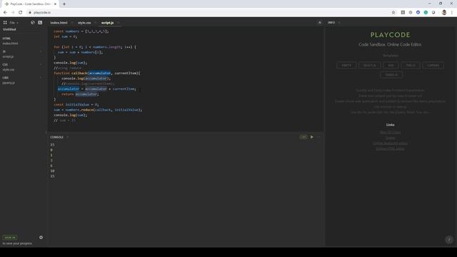 JavaScript - Reduce Function