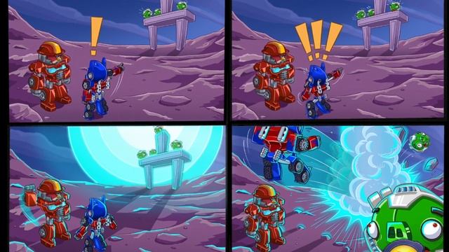 Angry Birds Transformers - ALL CUT SCENES Combo смотреть онлайн