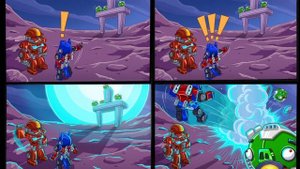 Angry Birds Transformers - ALL CUT SCENES Combo