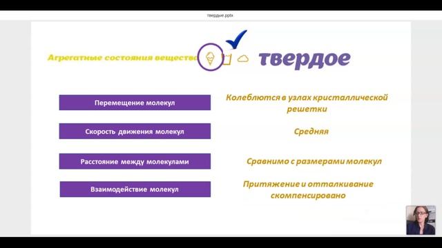 твердое агрегатное состояние вещества смотреть онлайн