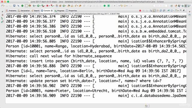 Spring framework Tutorial (127 Step 16 Implementing insert and update JPA Repository Methods) смотреть онлайн