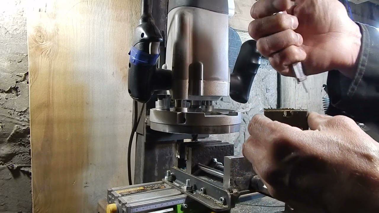 Испытание самодельного фрезерного станка по металлу.