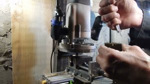 Испытание самодельного фрезерного станка по металлу.