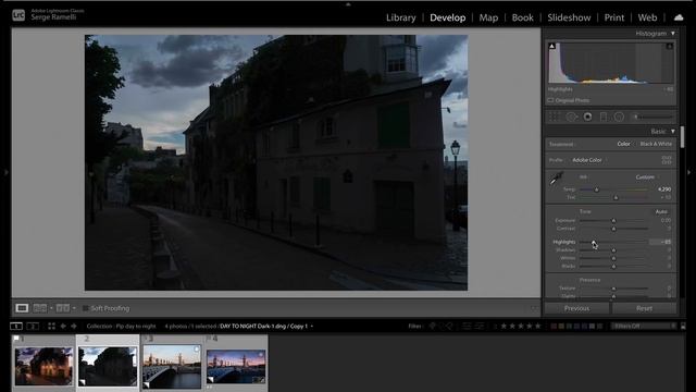 How to TRANSFORM a Photo from DAY to NIGHT with LIGHTROOM смотреть онлайн