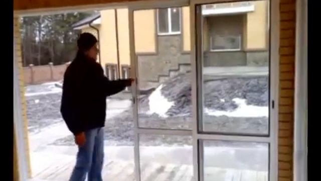 Раздвижные двери в беседку