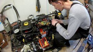 Гусеничный снегоуборщик Горыныч. Установка нового блока управления.