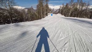 Первый заезд Роза Хутор, трасса Б-52.