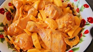???КАРТОПЛЯ З КУРКОЮ ТА ГРИБАМИ В ДУХОВЦІ. СМАЧНИЙ ОБІД У СЕЛІ НА ВСЮ РОДИНУ.???