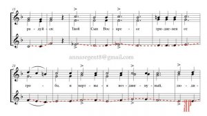 Задостойник Пасхи муз. Н. Макарова - Альт