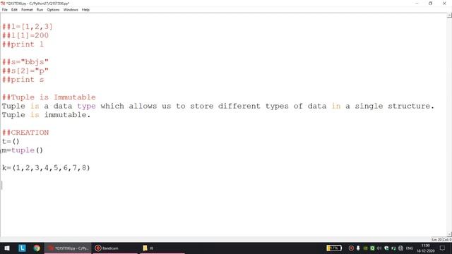 XI Computer Science Chapter 8 Tuples & Dictionary Part 1 смотреть онлайн
