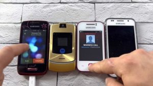 Incoming Calls. Lots of Old Phones. Samsung GT-S5380F, Samsung GT-S5360, Samsung GT-I9001, Motorola
