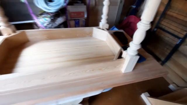 Кухонный стол из массива лиственницы своими руками. От А до Я. смотреть онлайн