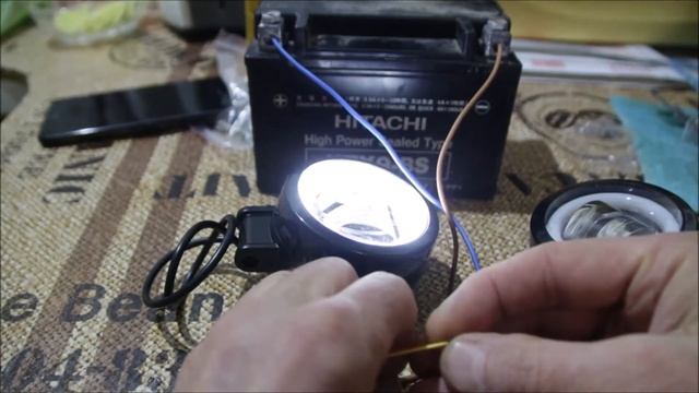 Дополнительные Led фары с АлиЭкспресс для мотоцикла. смотреть онлайн