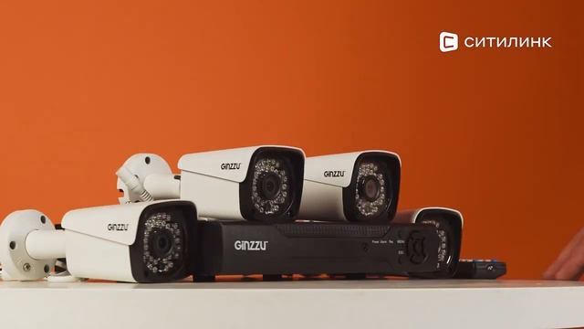 Обзор комплекта видеонаблюдения Ginzzu HK-840N  Ситилинк