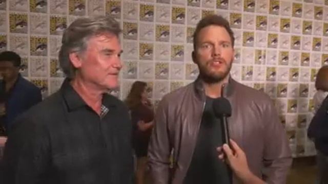 Guardians of the Galaxy Vol 2 Comic Con 2016 Kurt Russell & Chris Pratt Interview смотреть онлайн