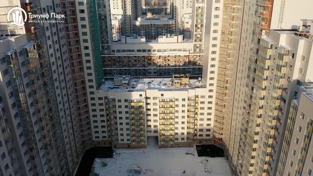 Ход строительства ЖК «Триумф Парк» (пятая очередь, декабрь-2019) / Санкт-Петербург смотреть онлайн
