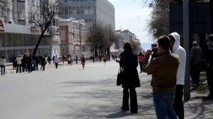 Городская эстафета Ульяновск 30.04.2016 школьники 18 этап финиш