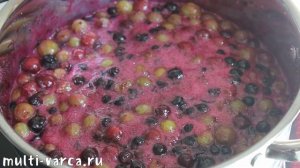 ГУСТОЕ ВАРЕНЬЕ ИЗ КРЫЖОВНИКА И ЧЕРНОЙ СМОРОДИНЫ