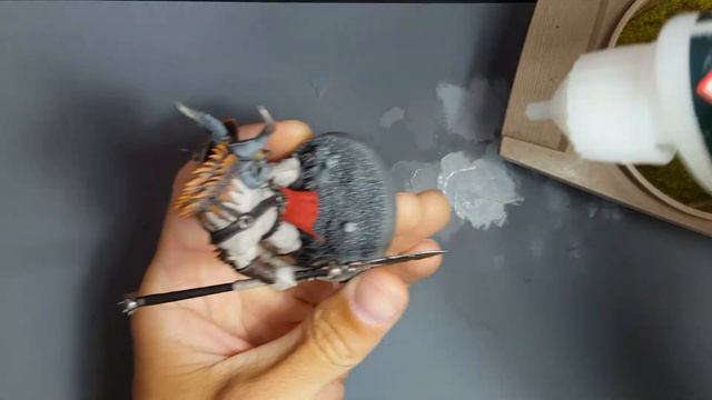 Insta live 41 - Ogroid Myrmidon pt9 Base - how to static grass simply and easily. смотреть онлайн